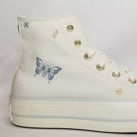 Converse Women's CTAS Lift Platform Tiny Tattoos Size 8 A07135C Vintage NWT - Picture 6 of 10